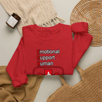 Emotional Support Human Sweatshirt – Medical Symbol “Do Not Touch” Crewneck