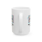 Retro 'Rendering Reality...Please Wait’ Ceramic Mug — Nostalgic 11oz/15oz Coffee Cup
