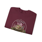 True Crime Book Club Sweatshirt — "True Crime & Tea" Vintage Stack Design