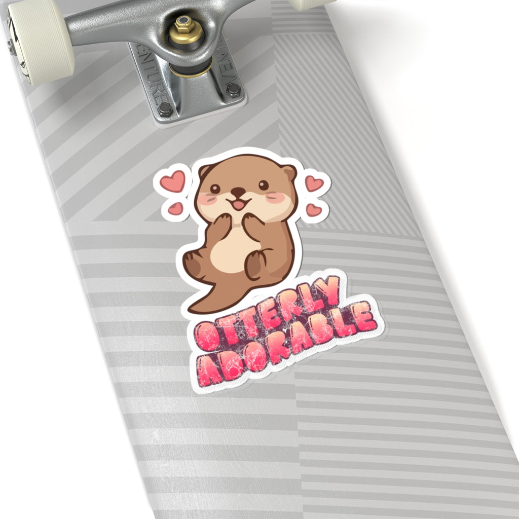 Otterly Adorable Kiss-Cut Sticker