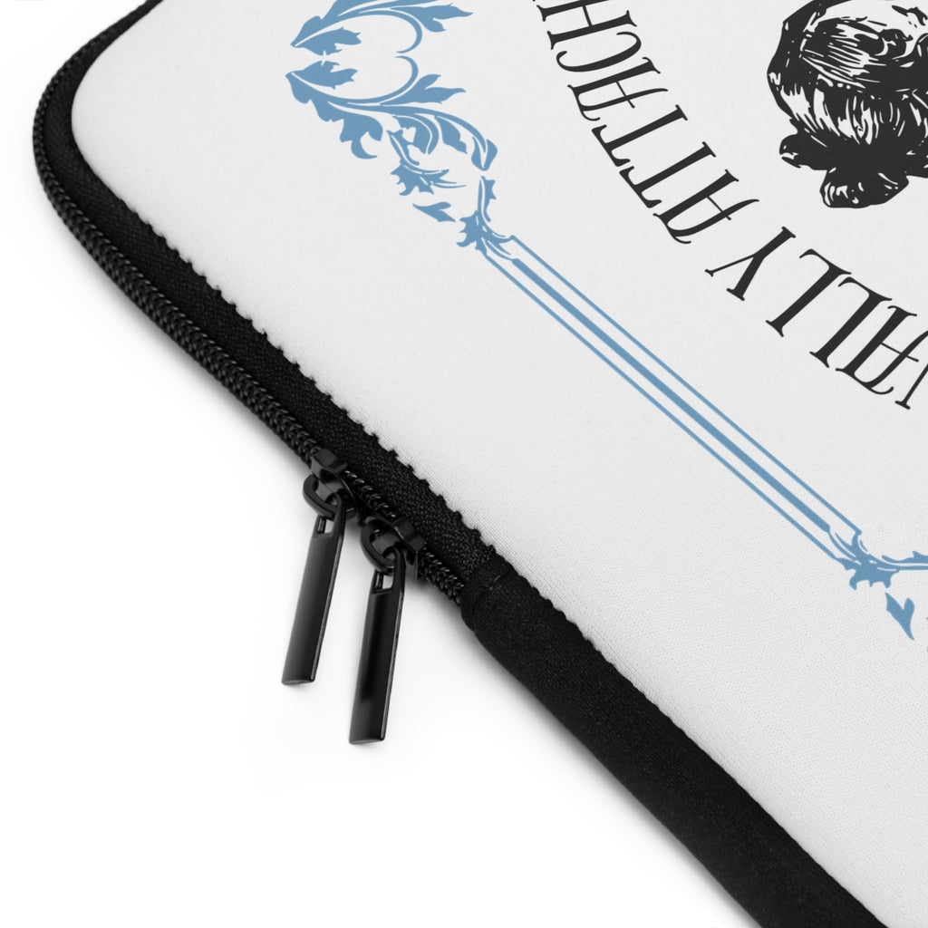 Emotionally Attiched to Fiction Laptop Sleeve – Vintage Reader Design