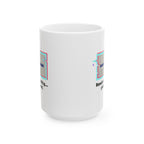 Retro 'Rendering Reality...Please Wait’ Ceramic Mug — Nostalgic 11oz/15oz Coffee Cup