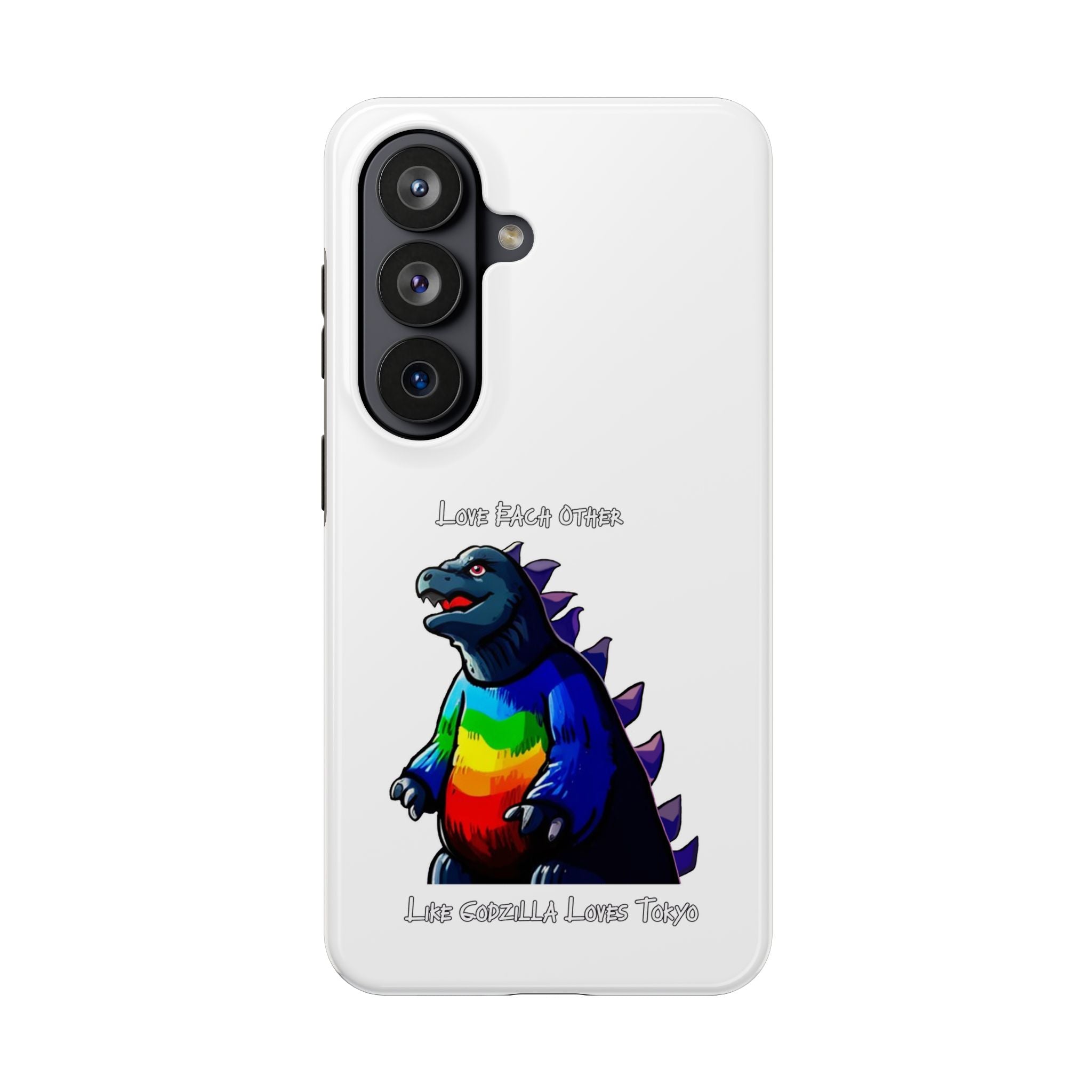 Godzilla Rainbow Phone Case — Godzilla Love Tough Protective Cover