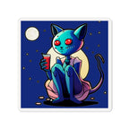 Alien Cat Die-Cut Magnet