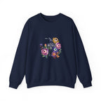 Surreal Raven & Wildflowers Crewneck Sweatshirt