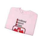 Emotional Support Human Sweatshirt – Medical Symbol “Do Not Touch” Crewneck