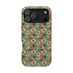 Floral Squonk Pattern Impact Phone Case — Protective iPhone Cover with Pink Flowers