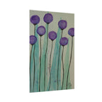 Rolled Poster - Purple Watercolor Floral Stems Art Print