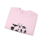 Crewneck Sweatshirt — "Emotionally Supported by Cryptids" Graphic
