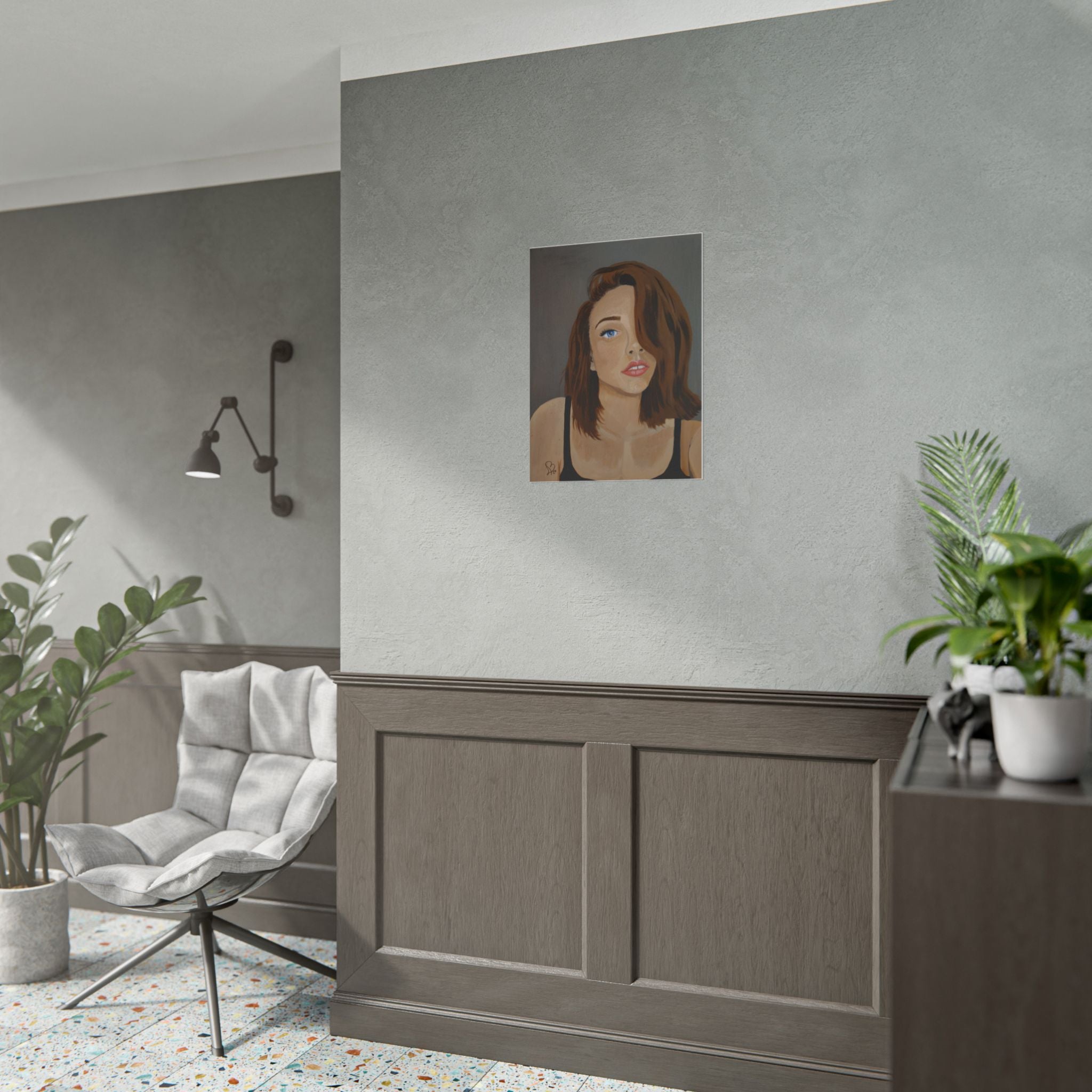 Rolled Poster — Portrait "Freckled Girl" Art Print