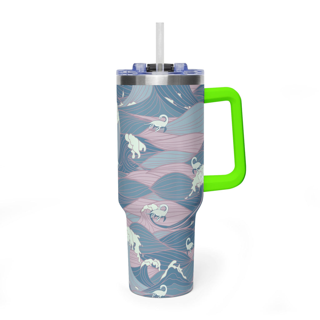 Nessie Waves 40oz Vacuum Tumbler — Insulated Travel Mug