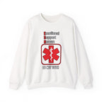 Emotional Support Human Sweatshirt – Medical Symbol “Do Not Touch” Crewneck