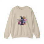 Surreal Raven & Wildflowers Crewneck Sweatshirt