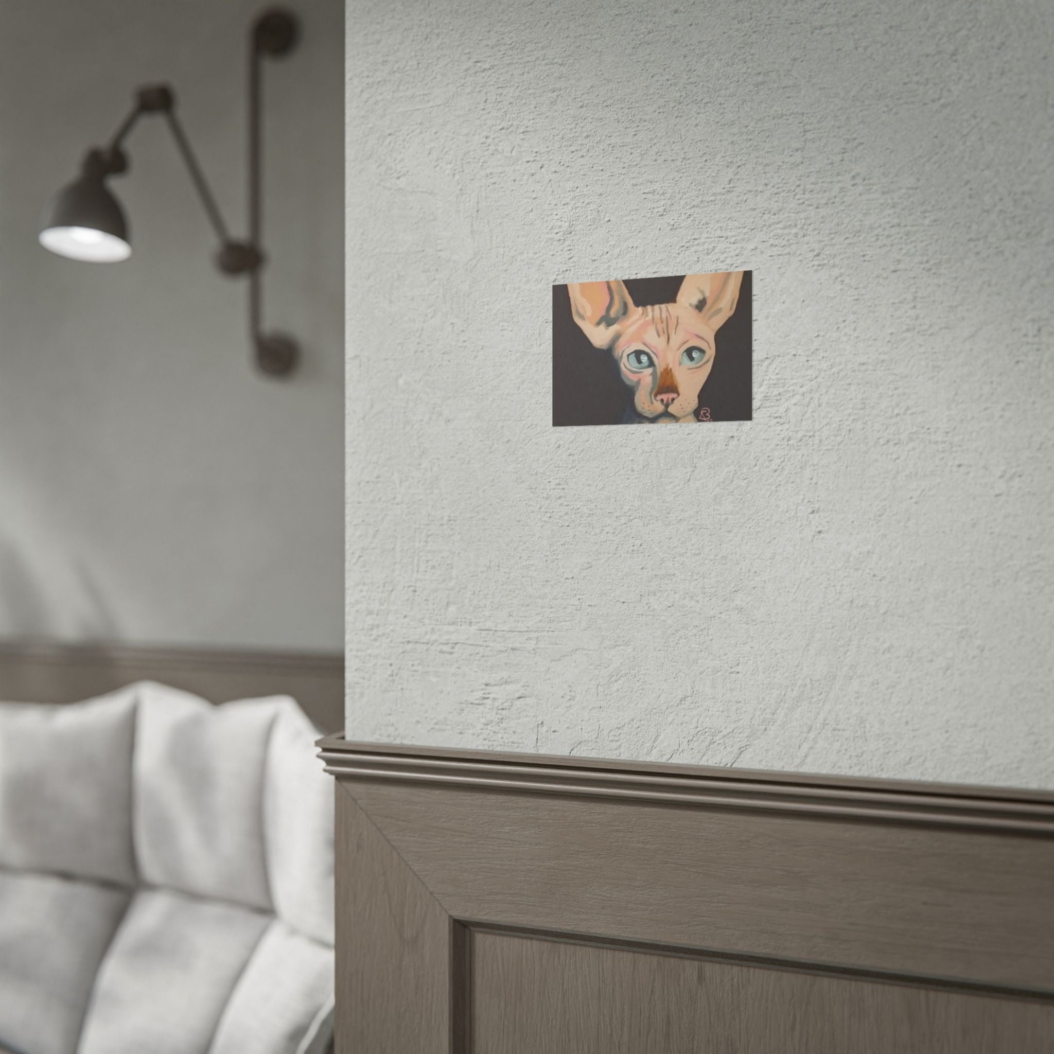 Sphynx Cat Art Poster — Rolled Fine Art Print