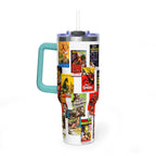40oz B-Movies Retro Horror Poster Vacuum Tumbler