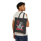 Tote Bag — 'Have the Day You Deserve' Retro Skeleton Canvas Tote