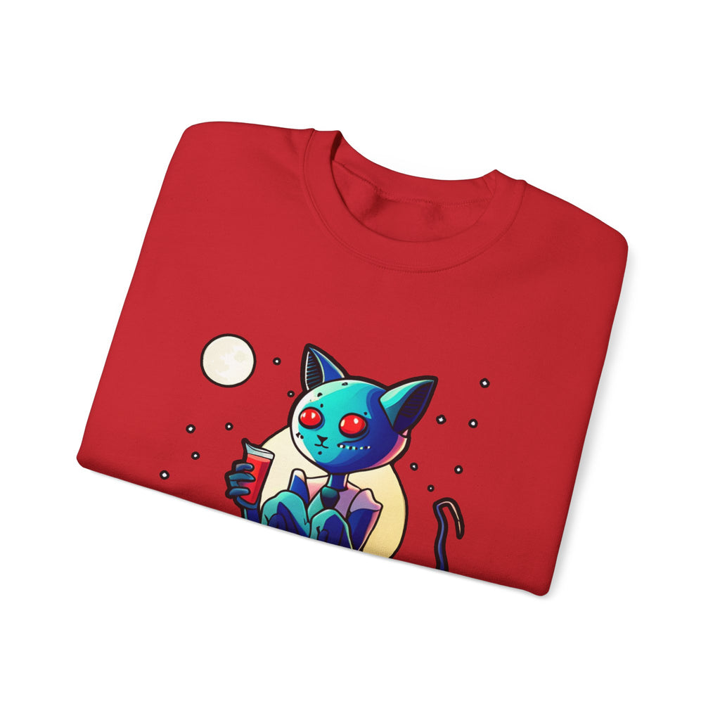 Alien Cat Crewneck Sweatshirt