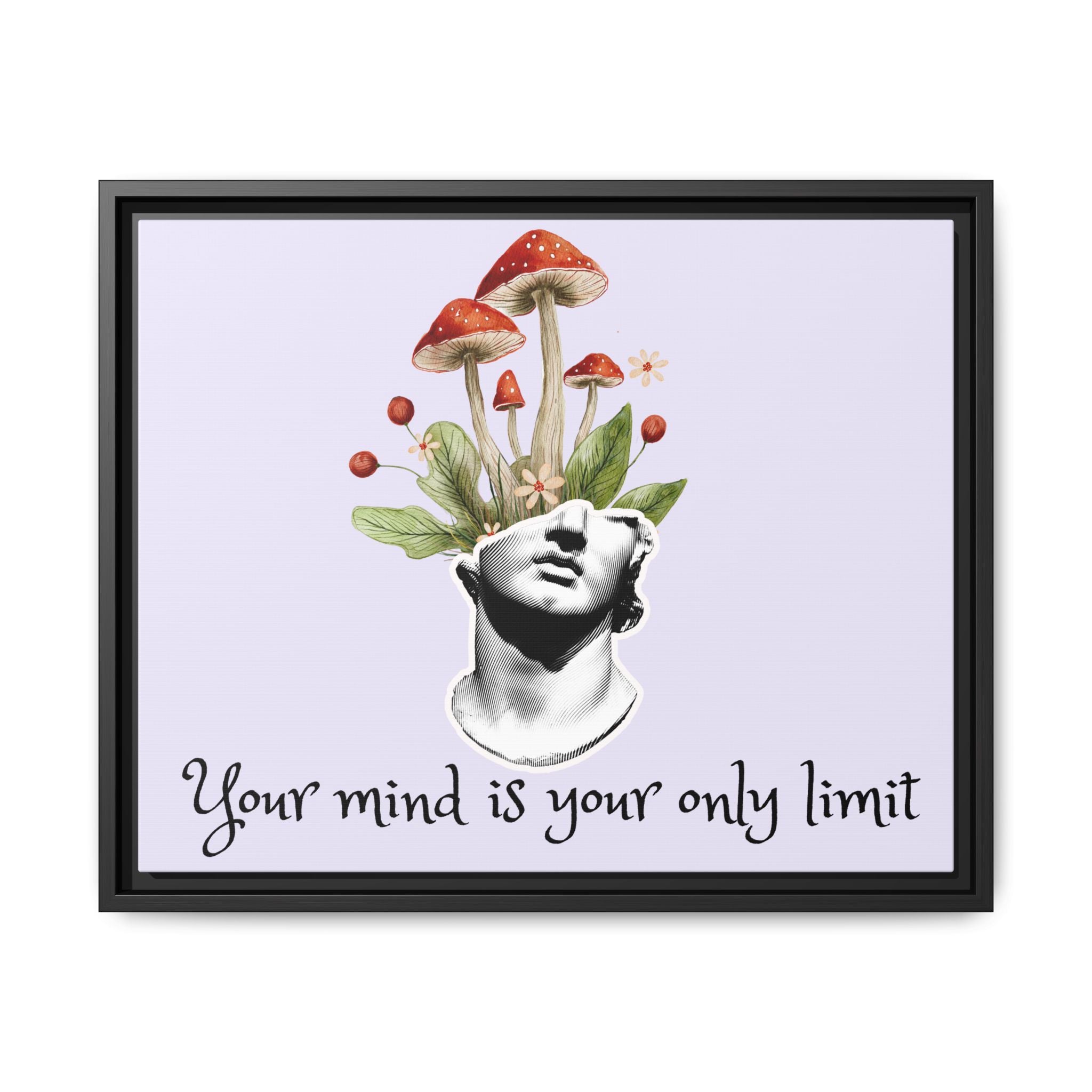 Personalize it! "Your Mind is Your Only Limit" Framed Canvas Wall Art
