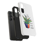 Phone Case — Colorful Potted Succulent “Say Aloe to My Little Friend”