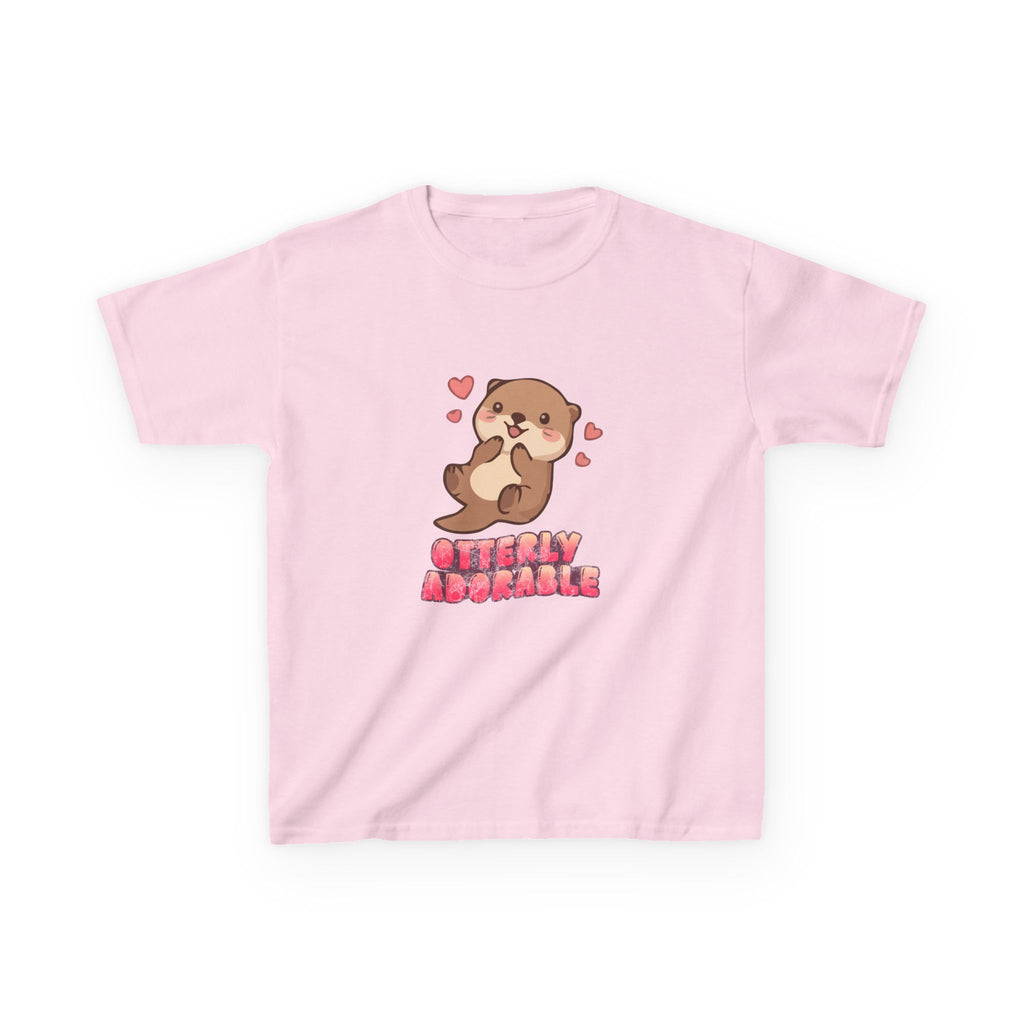Kids Tee "Otterly Adorable" Heart Graphic Tee