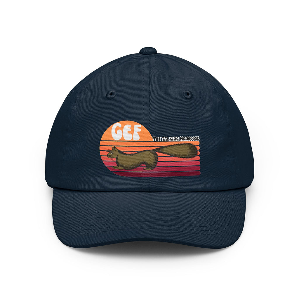 Retro Dad Hat — "GEF" The Talking Mongoose Vintage Sunset Cap