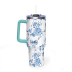 40oz Girly Western Floral Tumbler