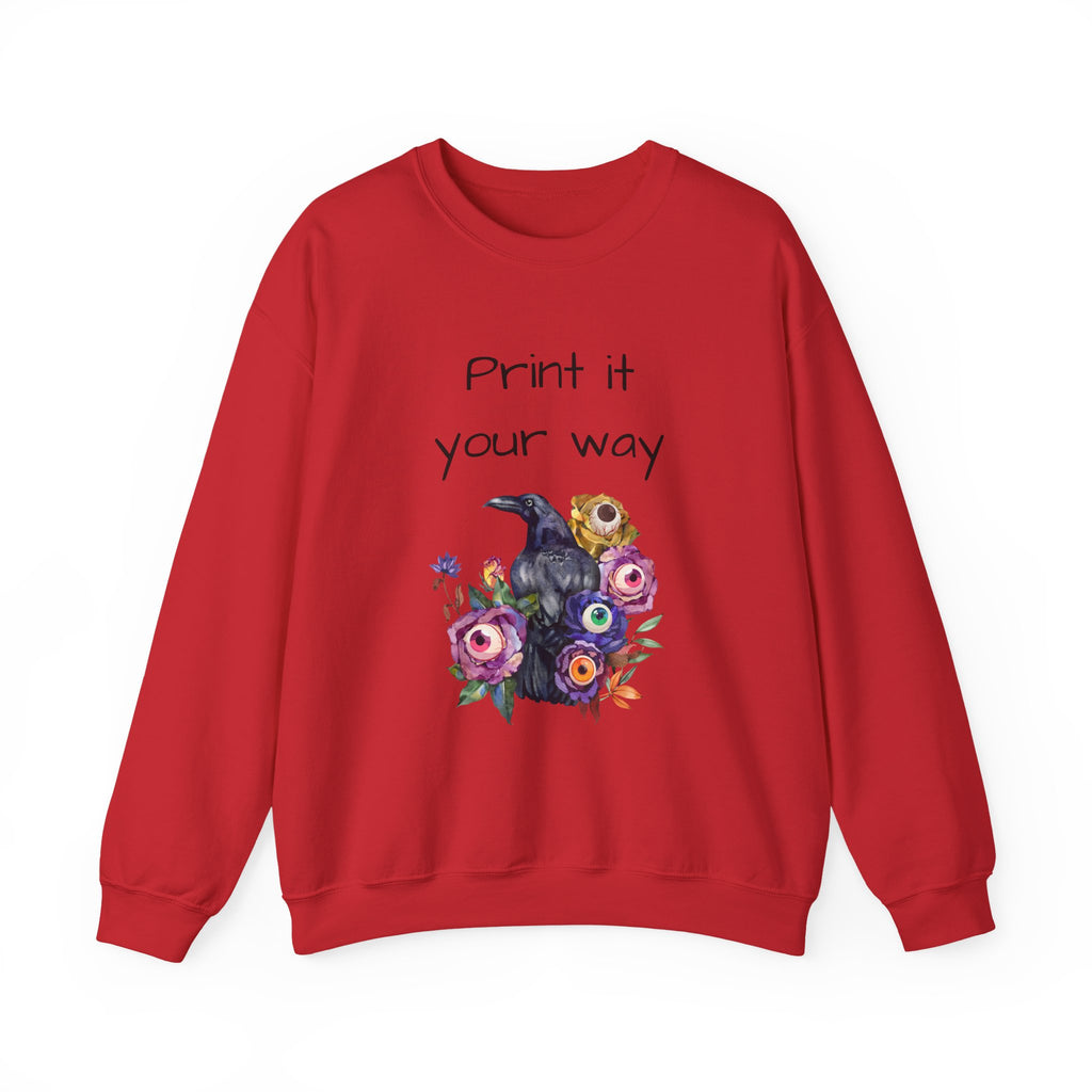 Personalize it! Crewneck Sweatshirt Surreal Design, Casual Pullover