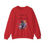 Personalize it! Crewneck Sweatshirt Surreal Design, Casual Pullover