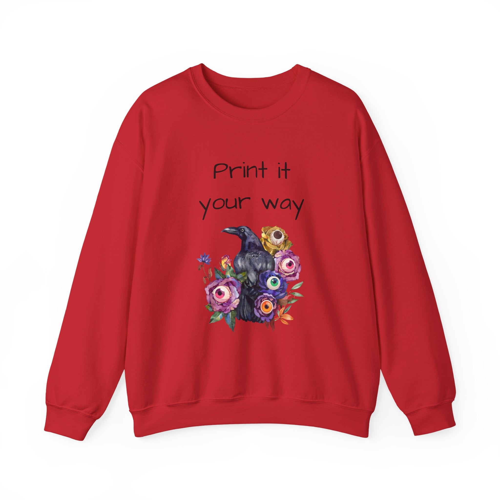 Personalize it! Crewneck Sweatshirt Surreal Design, Casual Pullover