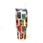 40oz B-Movies Retro Horror Poster Vacuum Tumbler
