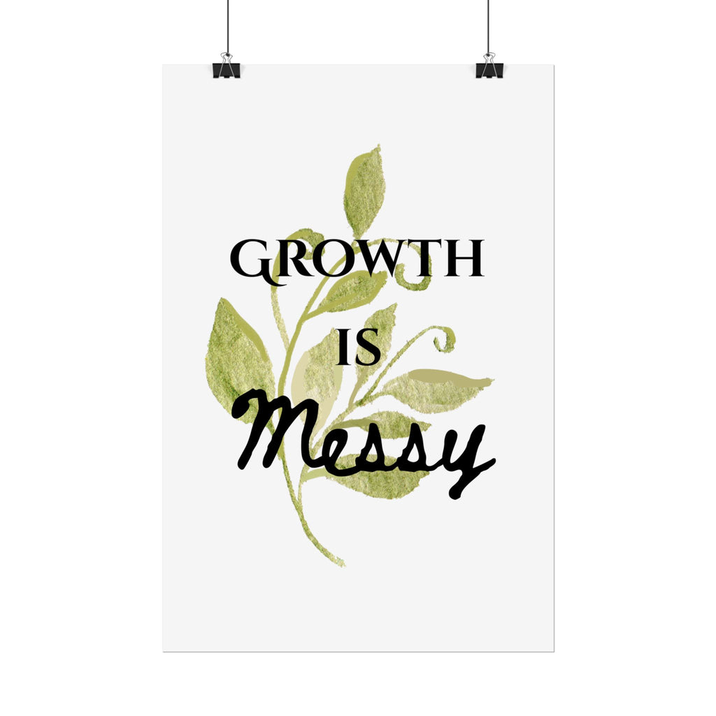 "Growth Is Messy" Botanical Wall Art Print