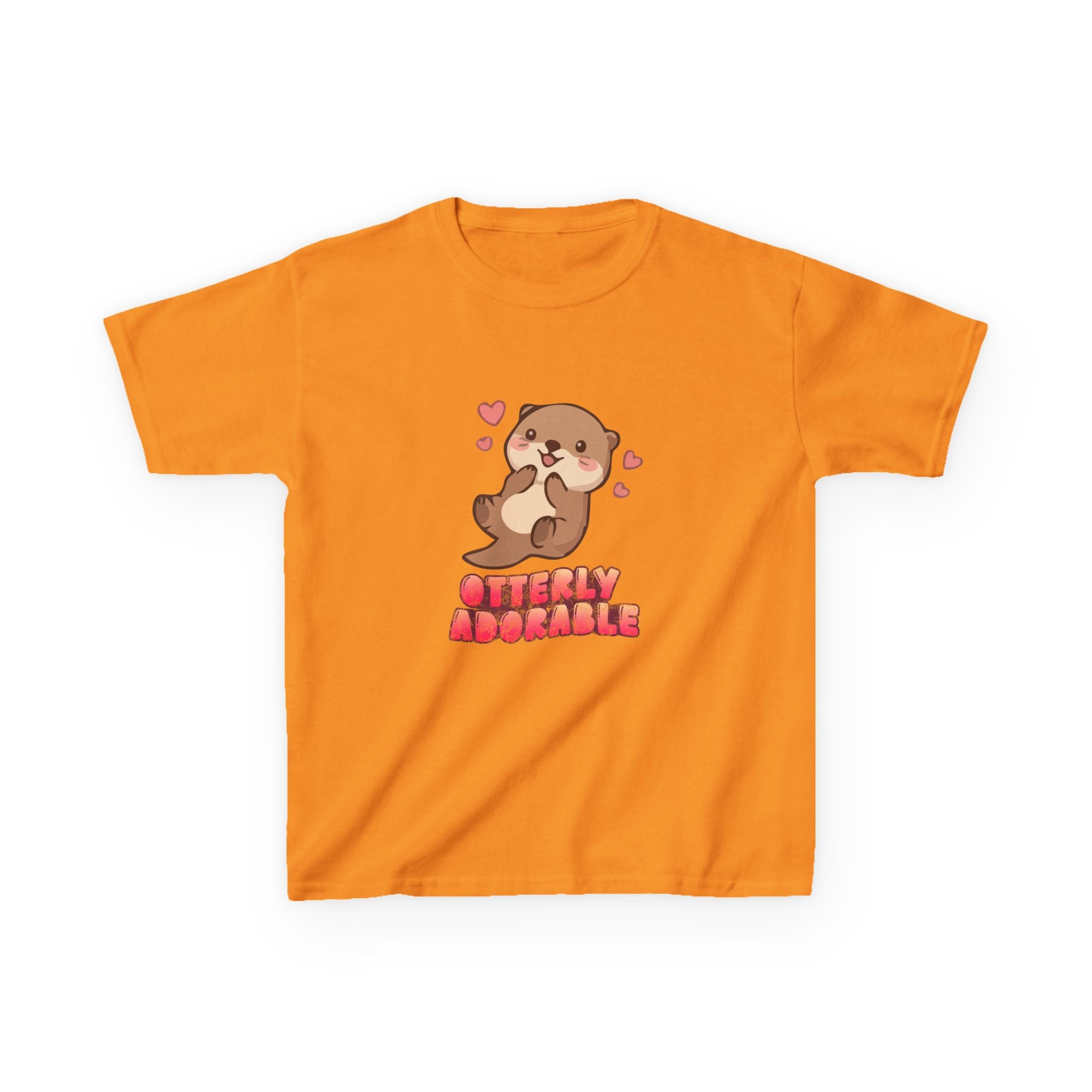 Kids Tee "Otterly Adorable" Heart Graphic Tee