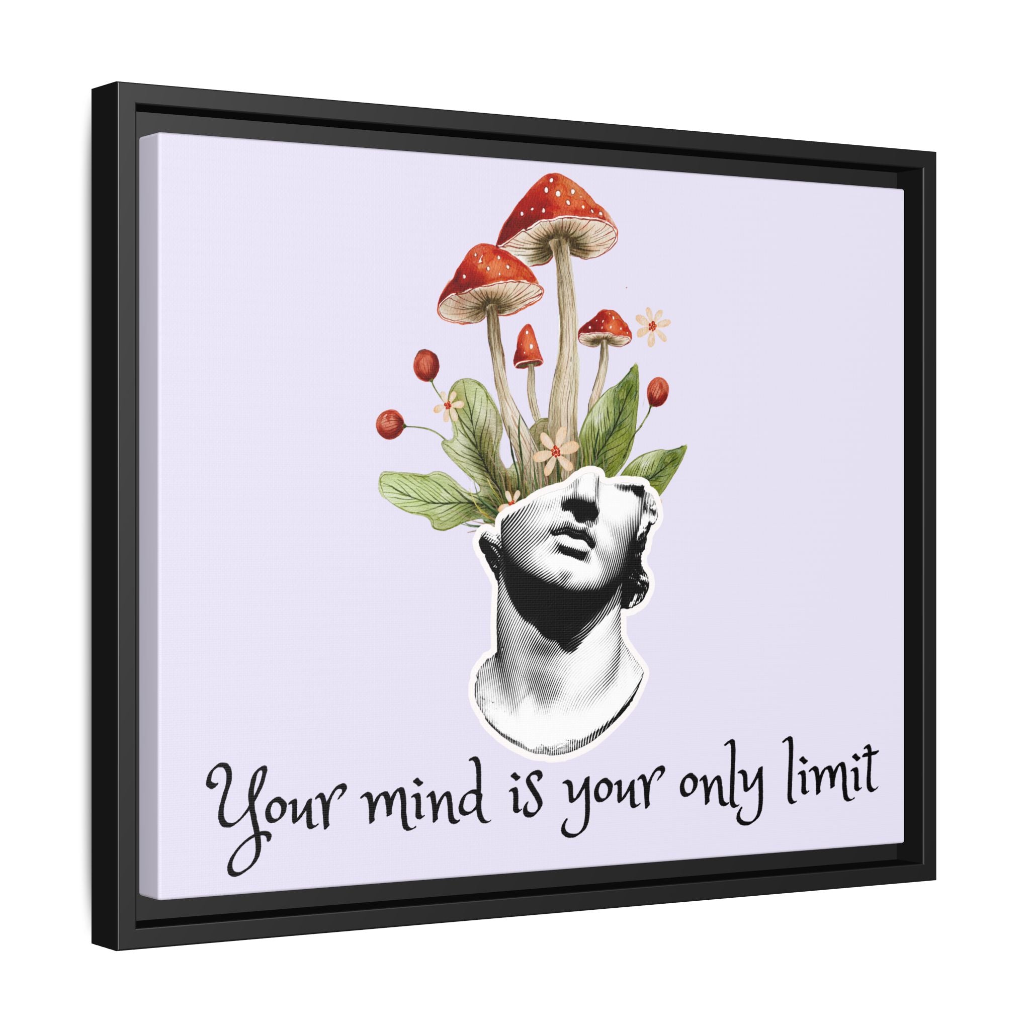 Personalize it! "Your Mind is Your Only Limit" Framed Canvas Wall Art