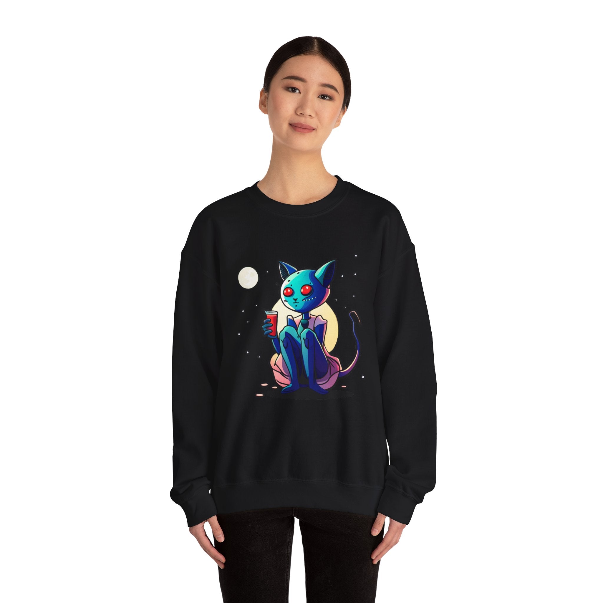 Alien Cat Crewneck Sweatshirt