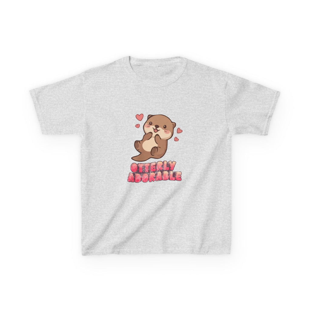 Kids Tee "Otterly Adorable" Heart Graphic Tee