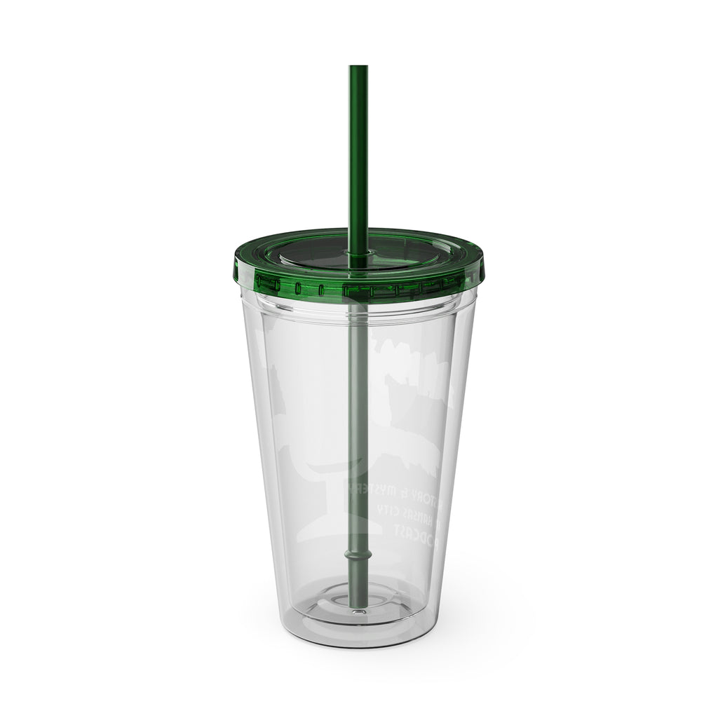 Always Time for True Crime Tumbler with Straw, 16oz
