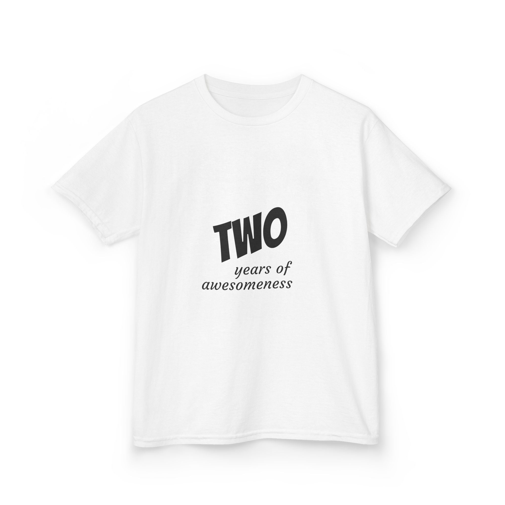 Personalize it! Youth T-Shirt "TWO years of awesomeness" Birthday Tee