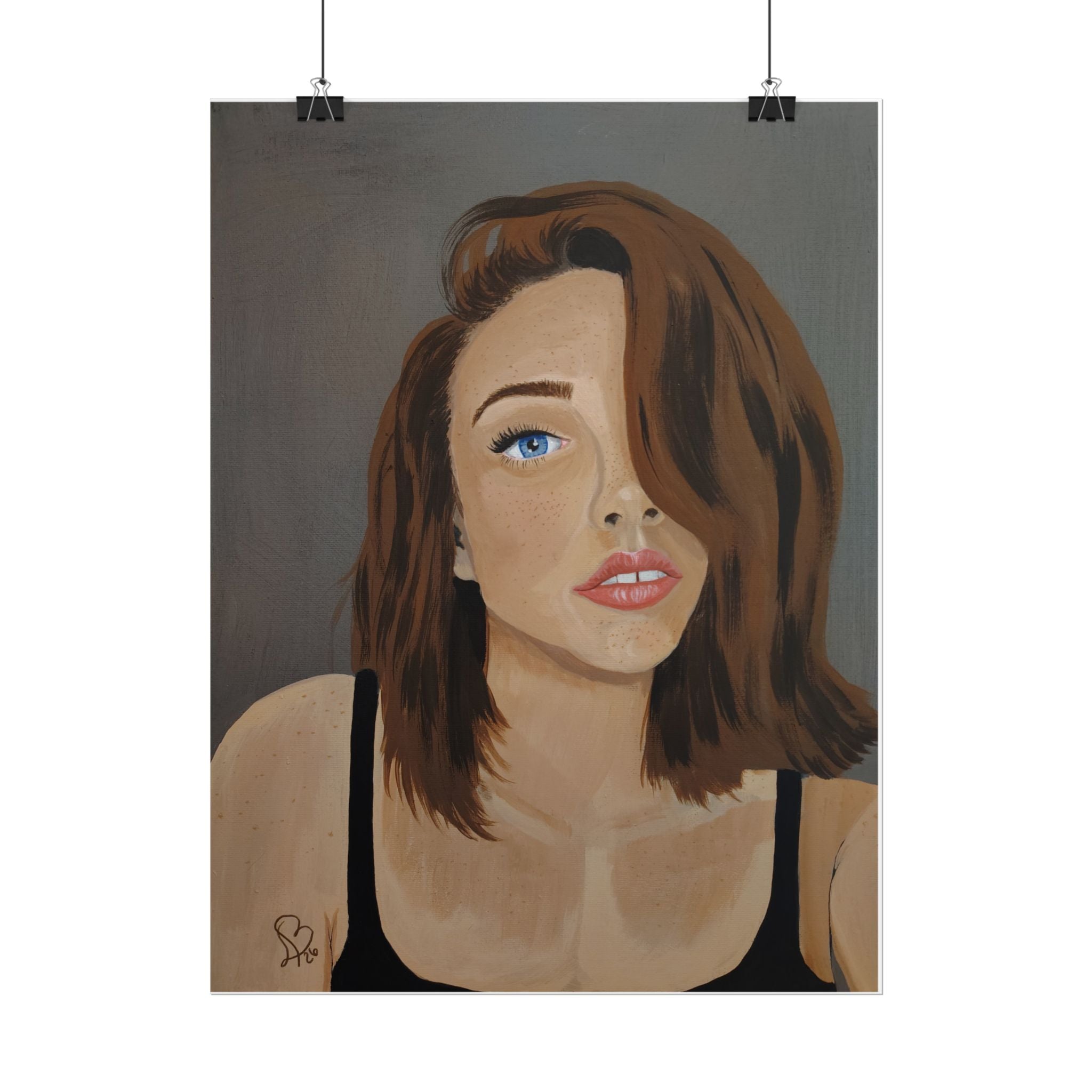 Rolled Poster — Portrait "Freckled Girl" Art Print