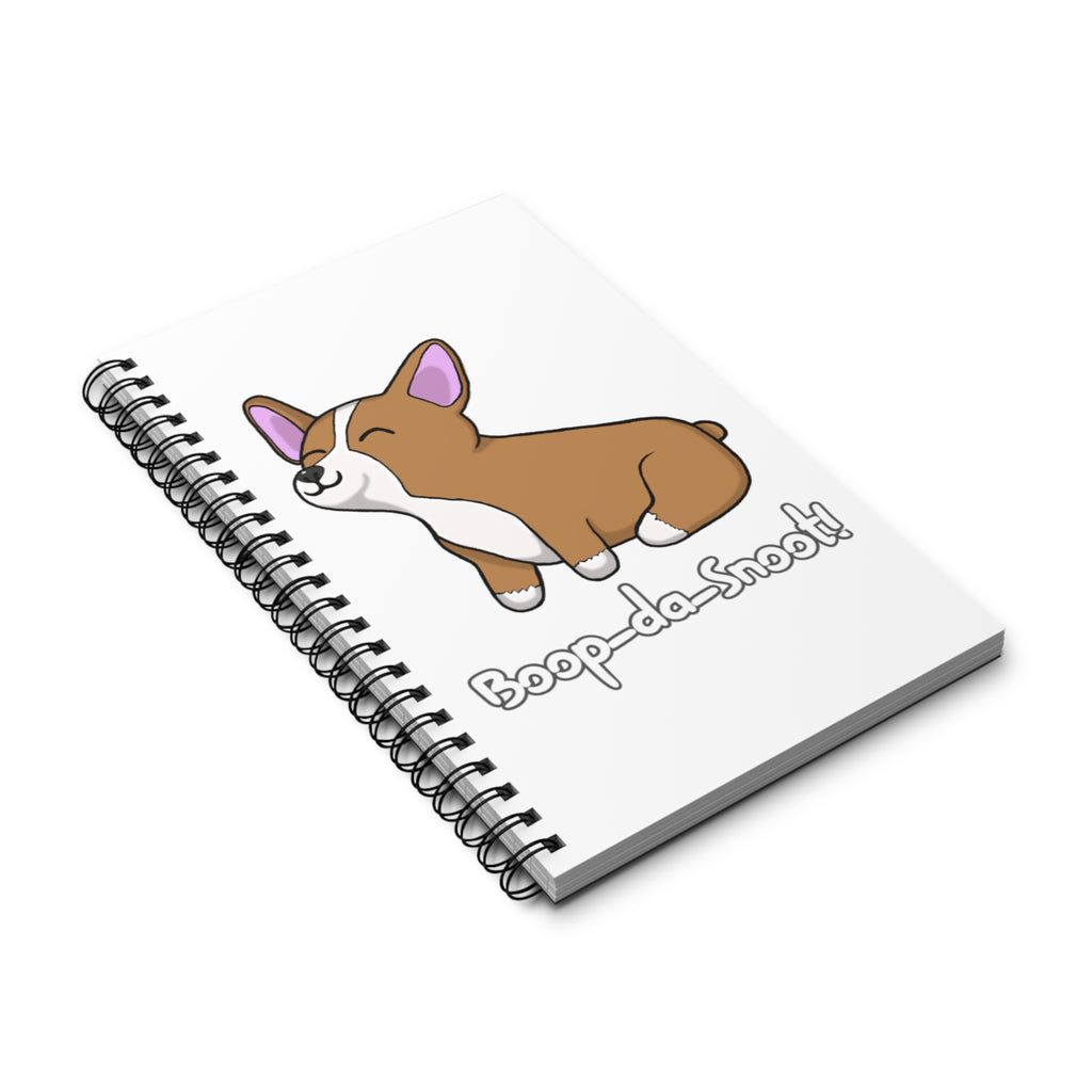 Corgi "Boop-da-Snoot" Spiral Journal — Cute Dog Notebook for Notes & Gifts