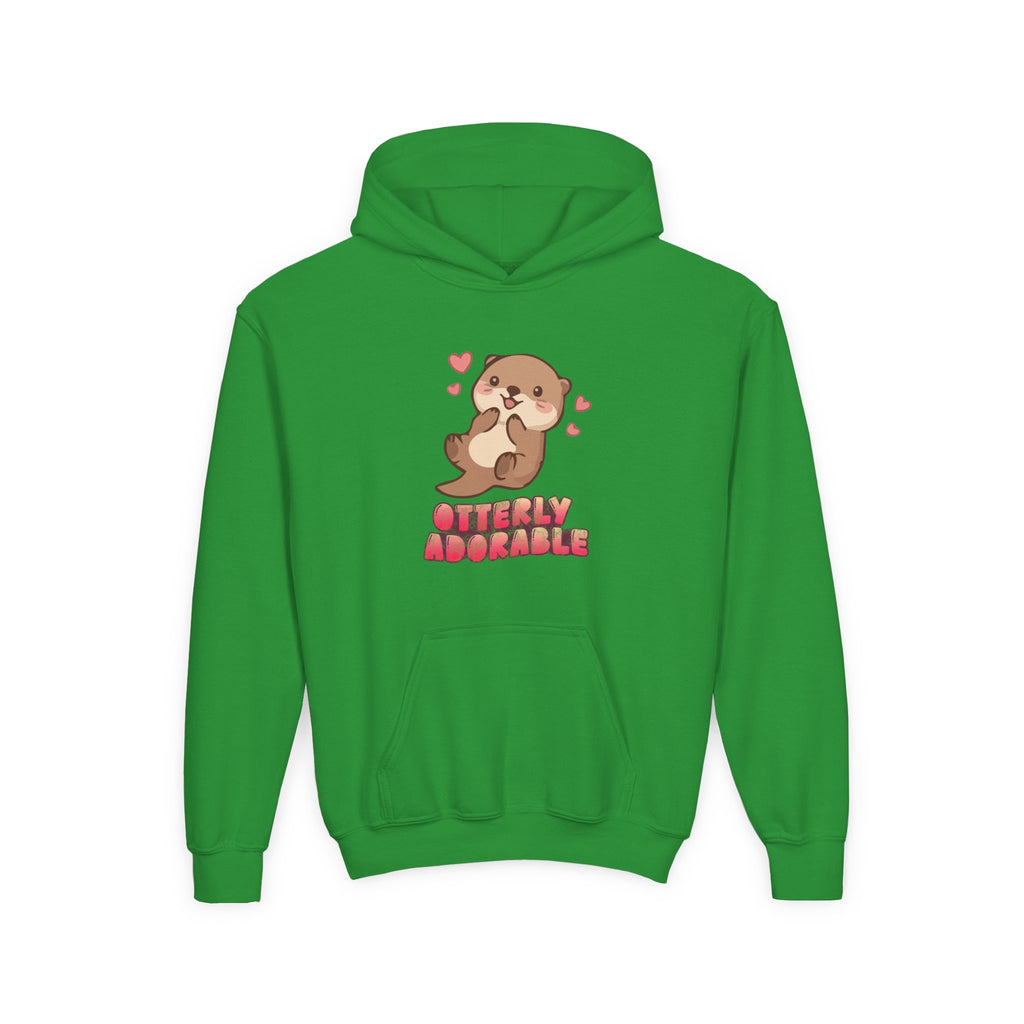 Youth Otterly Adorable Heavy Blend Hooded Sweatshirt