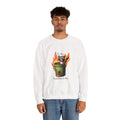 Crewneck Sweatshirt — Raccoon in Burning Trash Can "It's Fine. Everything is Fine."