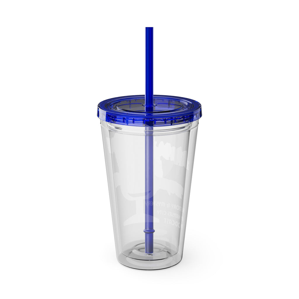 Always Time for True Crime Tumbler with Straw, 16oz