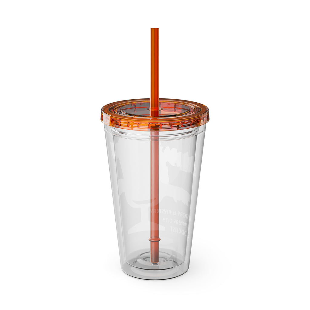 Always Time for True Crime Tumbler with Straw, 16oz