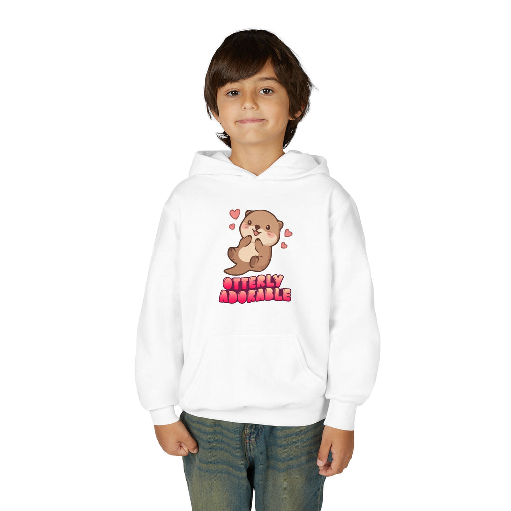 Youth Otterly Adorable Heavy Blend Hooded Sweatshirt