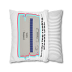 Square Pillowcase — "Rendering Reality... Please Wait" Retro Loading Bar Decorative Pillowcase