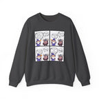 Comic D&D Sweatshirt — Cute Panel Cartoon Crewneck