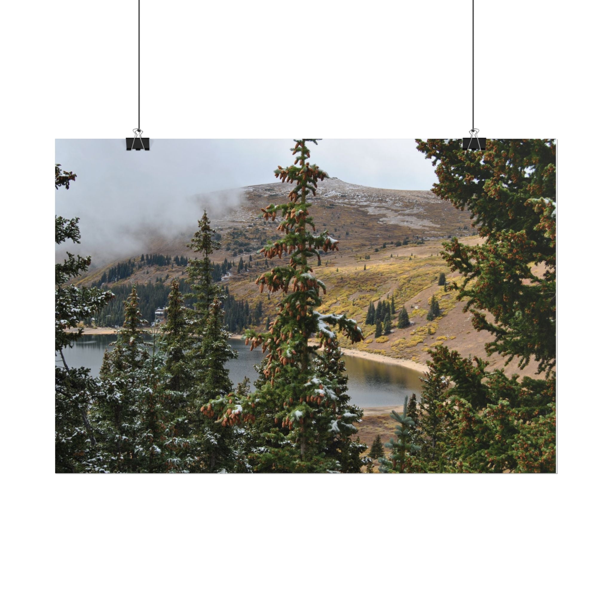 Colorado Mountain Lake Landscape — Scenic Nature Wall Art Rolled Poster