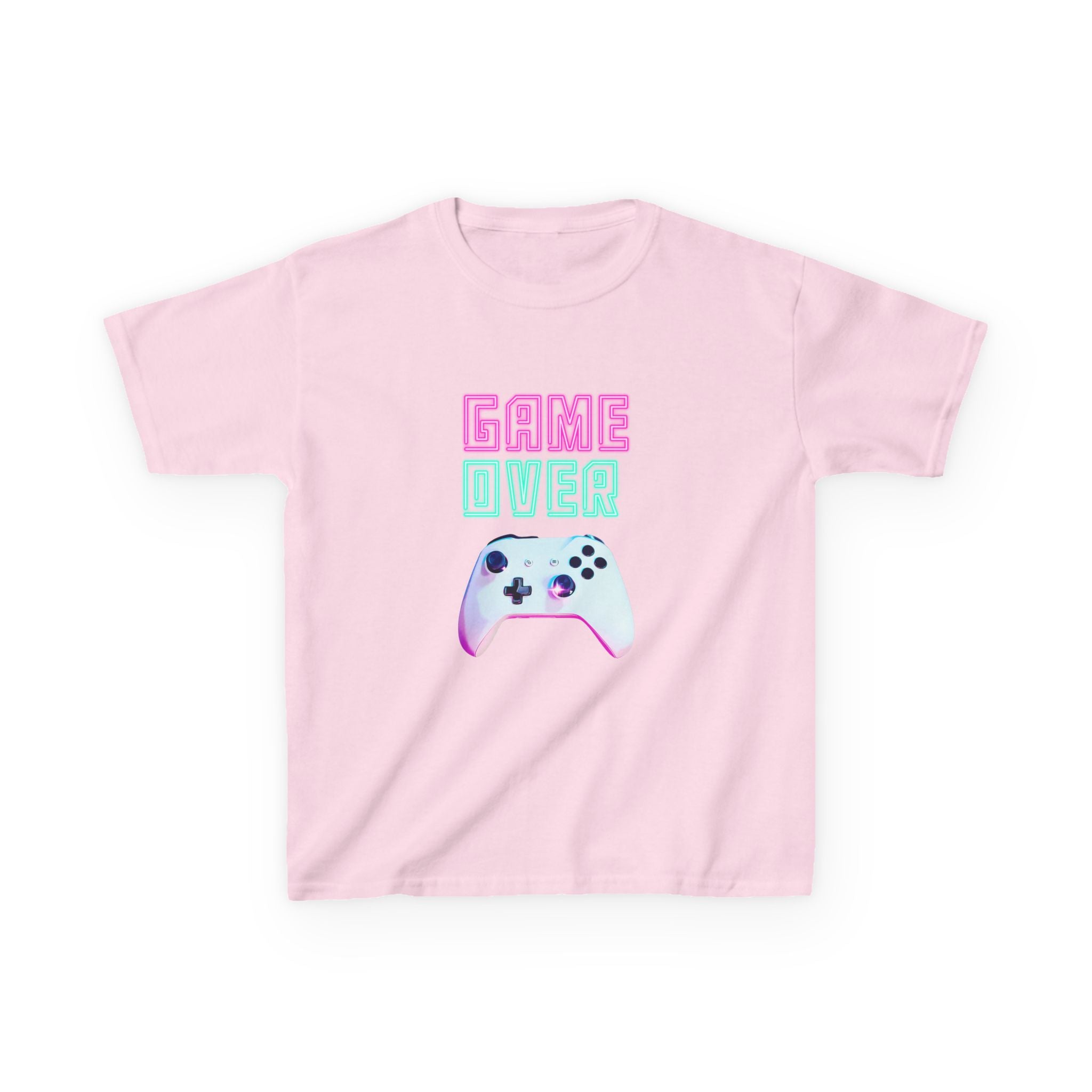 Game Over Kids T-Shirt Pastel Gamer Controller Tee
