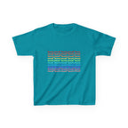 Youth Rainbow Dachshund Pattern Cute Dog Graphic Tee