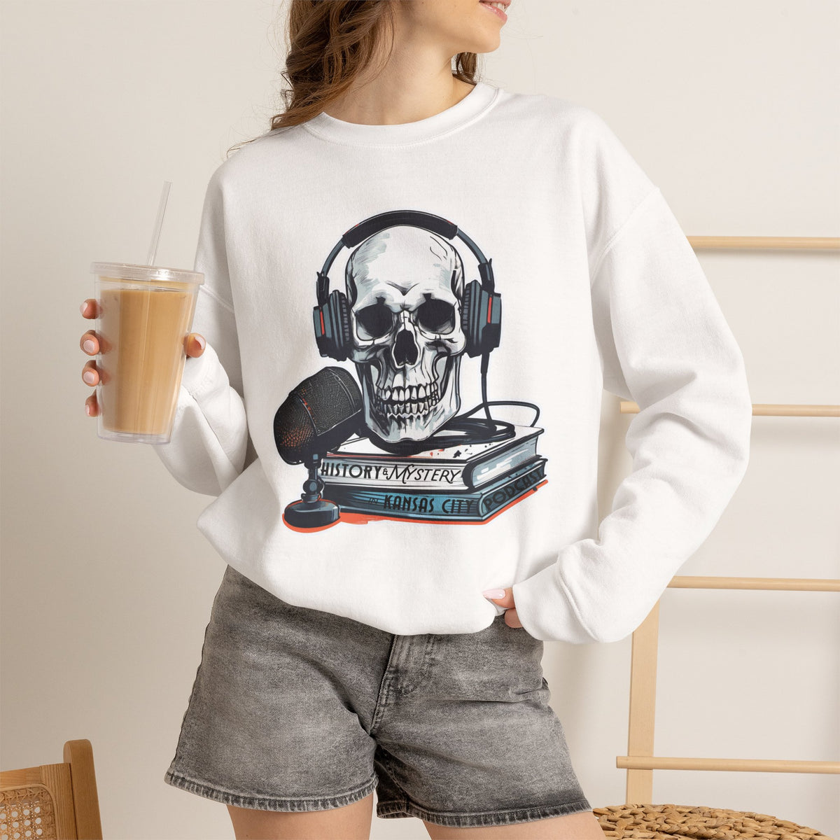 History & Mystery in Kansas City Podcast Crewneck Sweatshirt